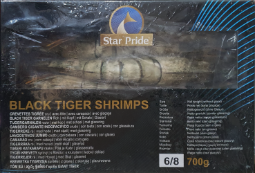 Garnelen BT 6/8 mit Kopf & Schale - Star Pride - 700 g