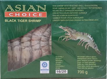 BT Garn. 16/20 mit Kopf/Schale - Asian Choice - 700 g