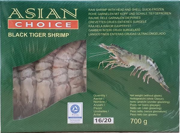 BT Garn. 16/20 mit Kopf/Schale - Asian Choice - 700 g