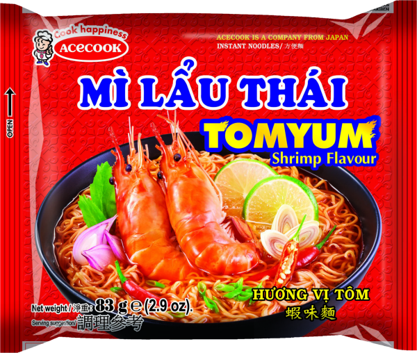 Inst. Nudeln MLT Tom Yum Garnelen - ACECOOK - 83 g