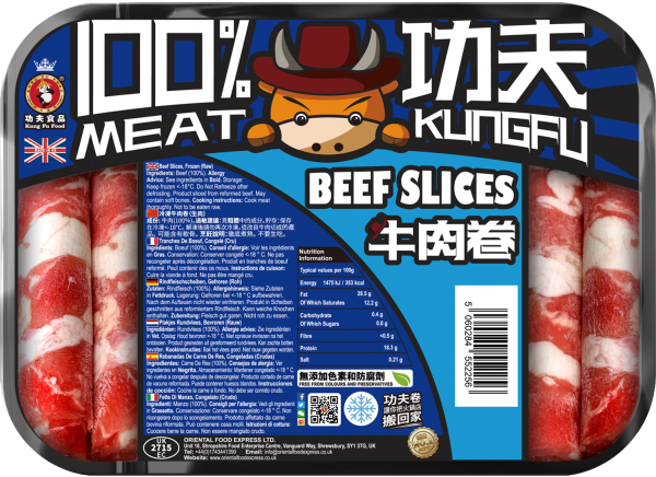 Rindfleisch in Scheiben - Kung Fu Food - 400 g